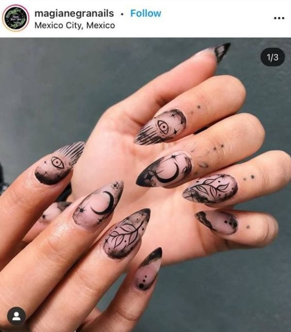 tattoo ink nails