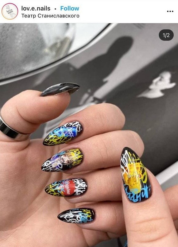 Graffiti Nail Design