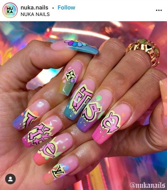 Graffiti Nails