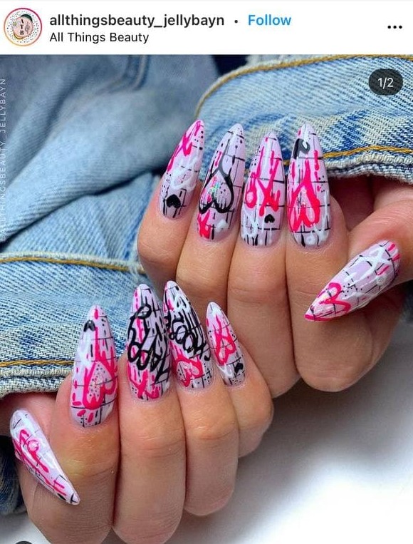 Graffiti Nail Design