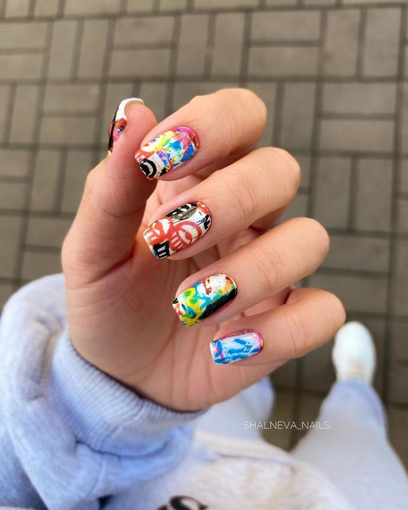 Graffiti Nail Design