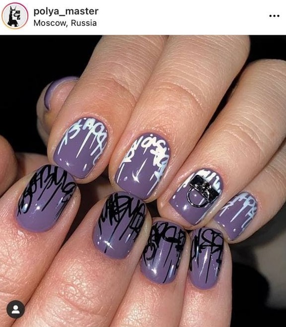 Graffiti Nail Design