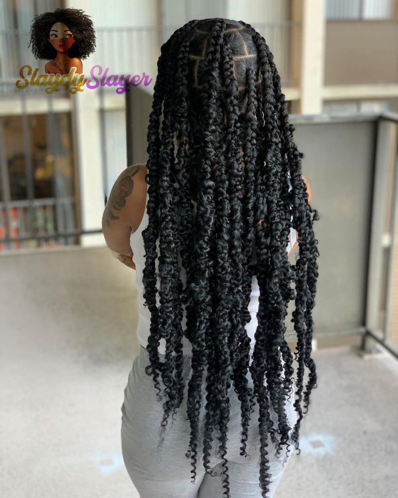 Hip Length Butterfly Braids