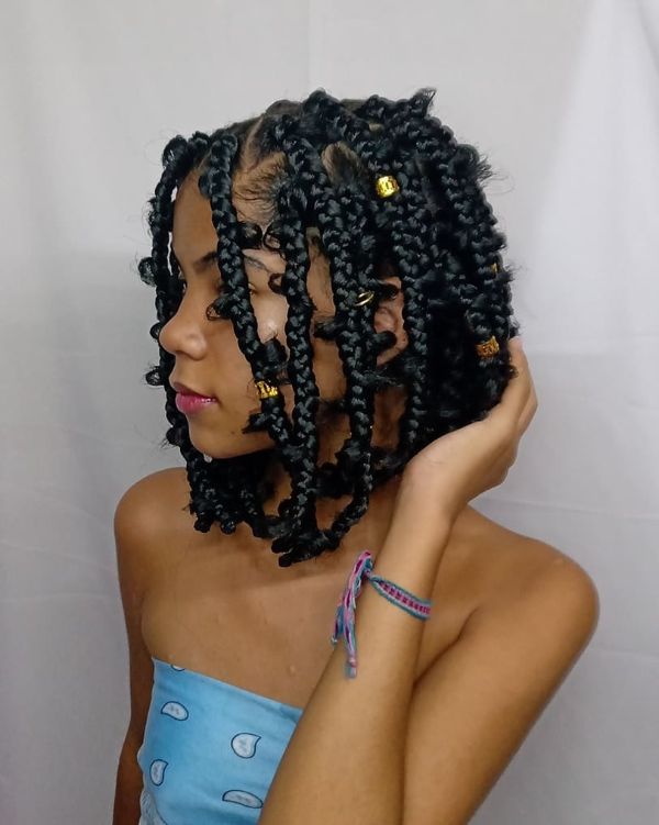 Neck-Length Bob Jungle Braids