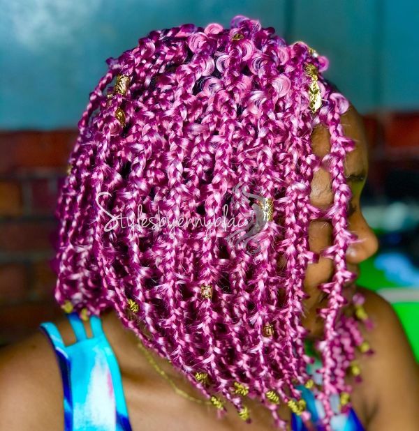 Violet Purple Jungle Braids