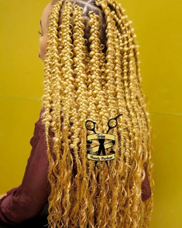 Long Blonde Jungle Braids