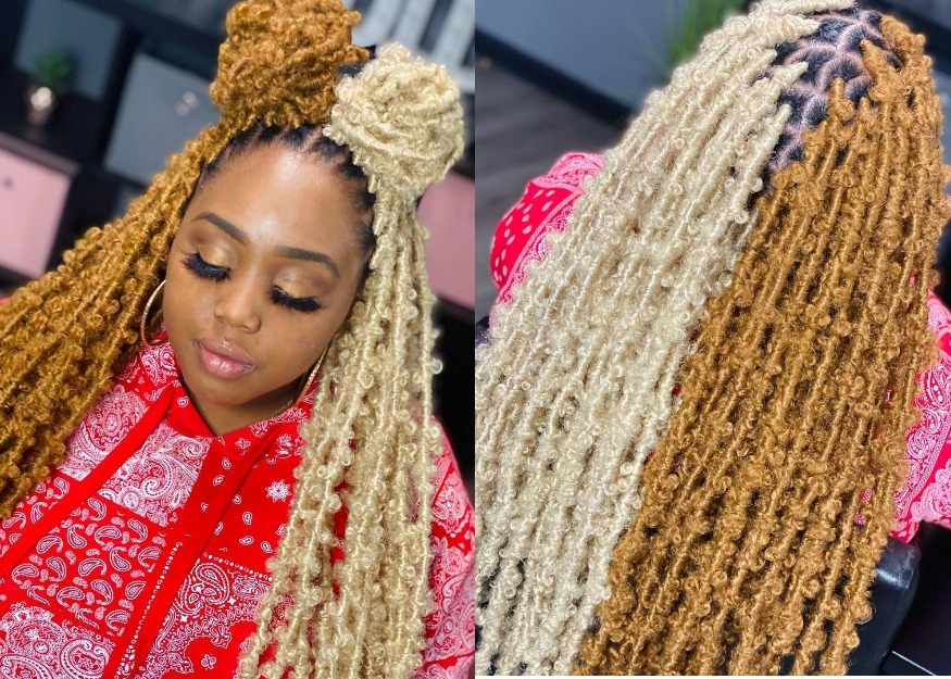 Two-Tone Butterfly Braids