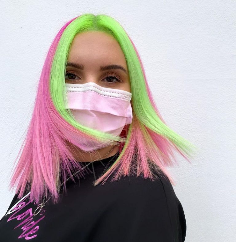 60 Pictures of Dyed Bangs & Colored Fringe That Are HOT in 2024