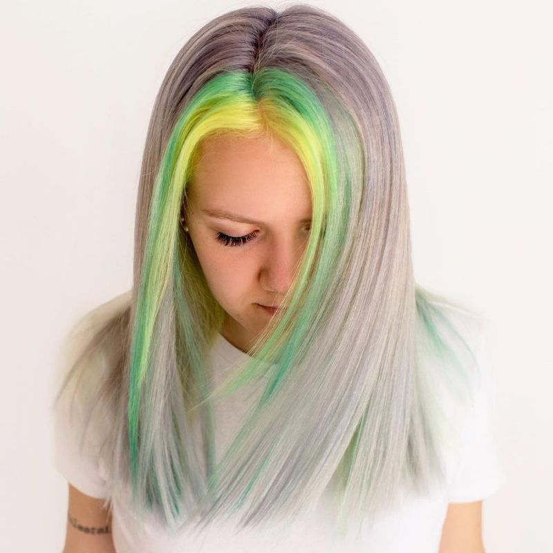 Pastel Dyed Bangs