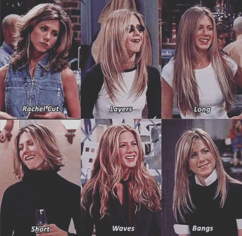Different Rachel from Friends Haircuts