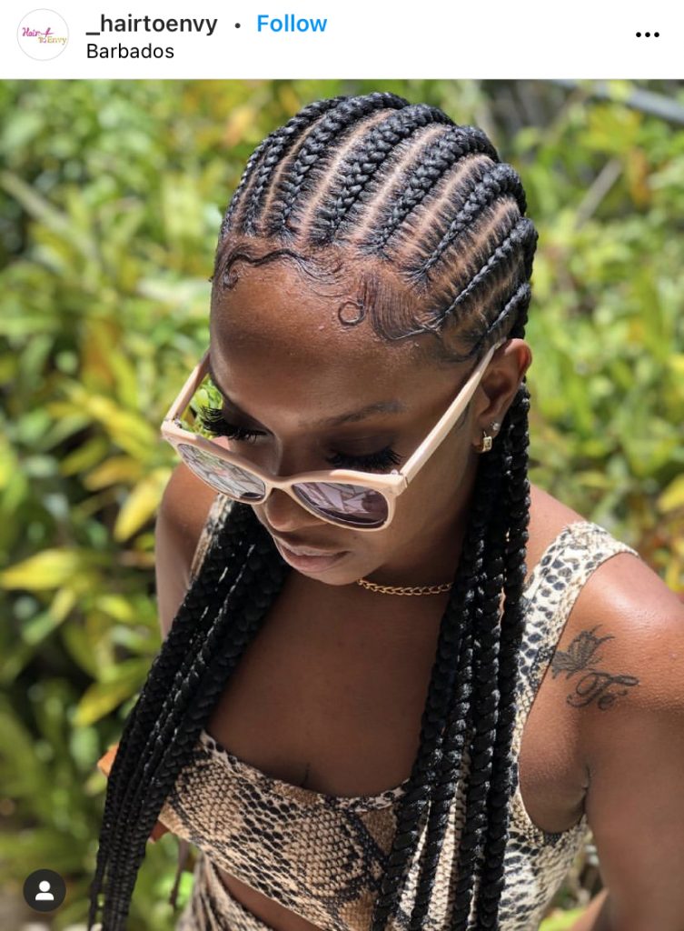 Classic Stitch Braids with Baby Hairs