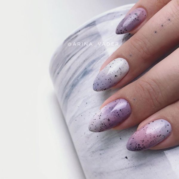 Light Purple Nail Art Quail Egg