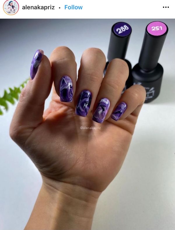 Purple Nail Design Ideas for Women