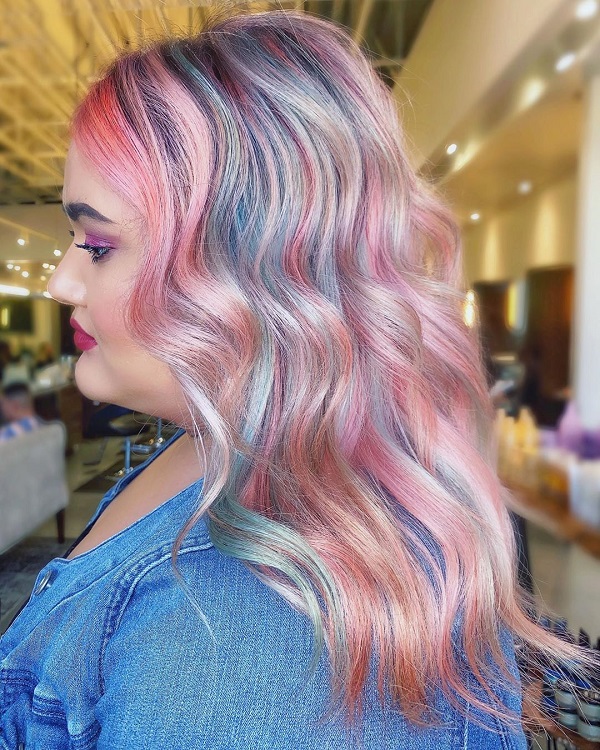 Pink and Blue Pastel Hair