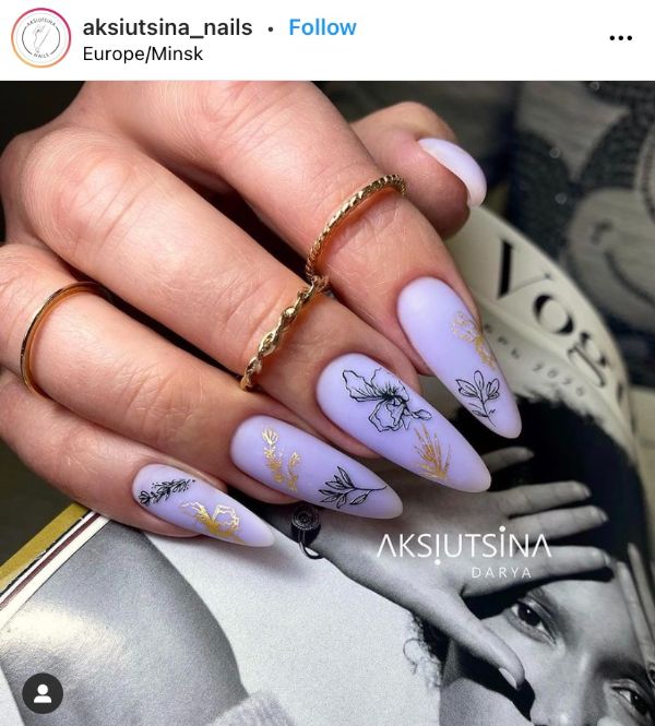 Light Lilac Nails