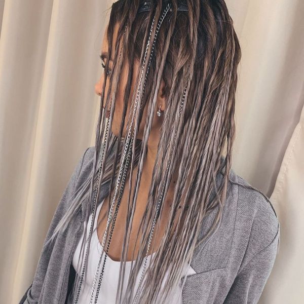 Eco Dreads with Chain Accessories