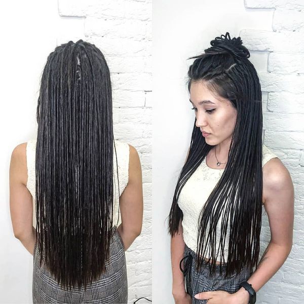 Long Black Eco Dreads