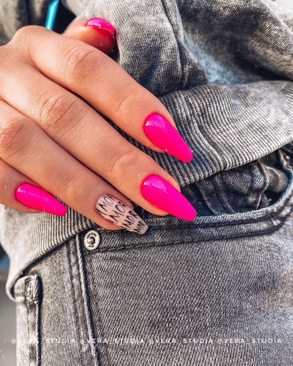 barbie pink nails