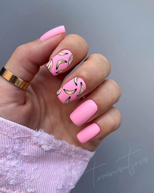 baby pink nails