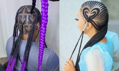 40 Coolest Ideas of Cornrow, Lemonade and Box Braids with a Heart