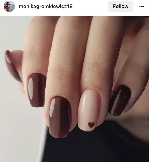 brown nails