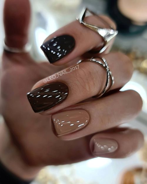 brown nails