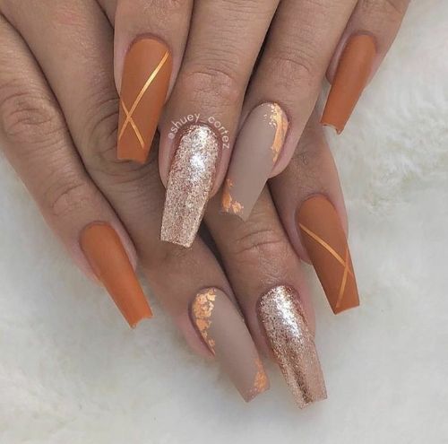 brown nail designs