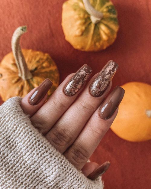 brown nails