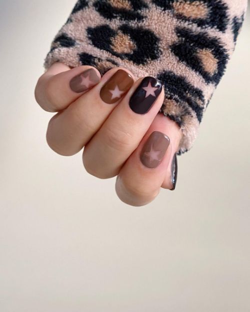 brown nail designs