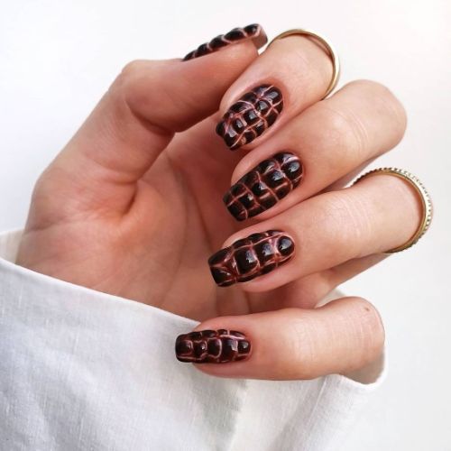 brown nail designs