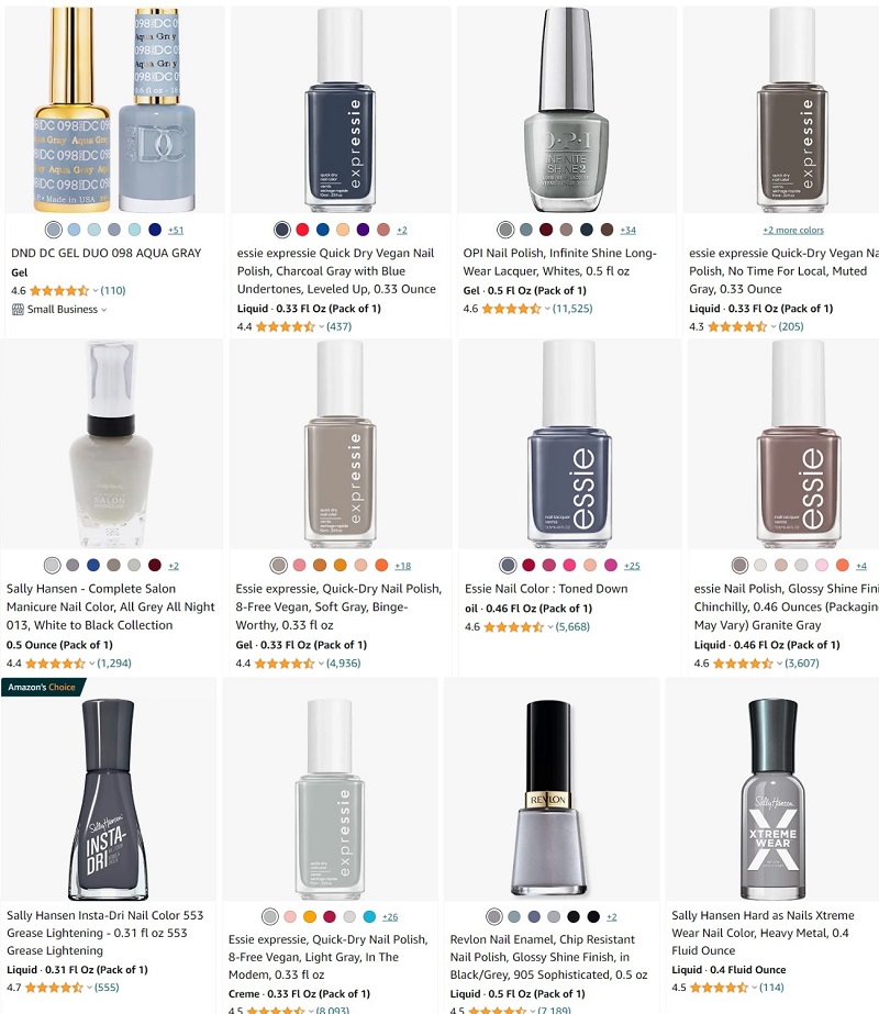 what are the best gray nail polishes 2023
