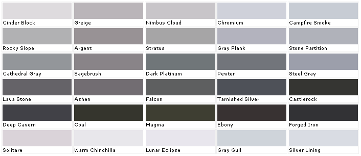 which gray nail colors exist