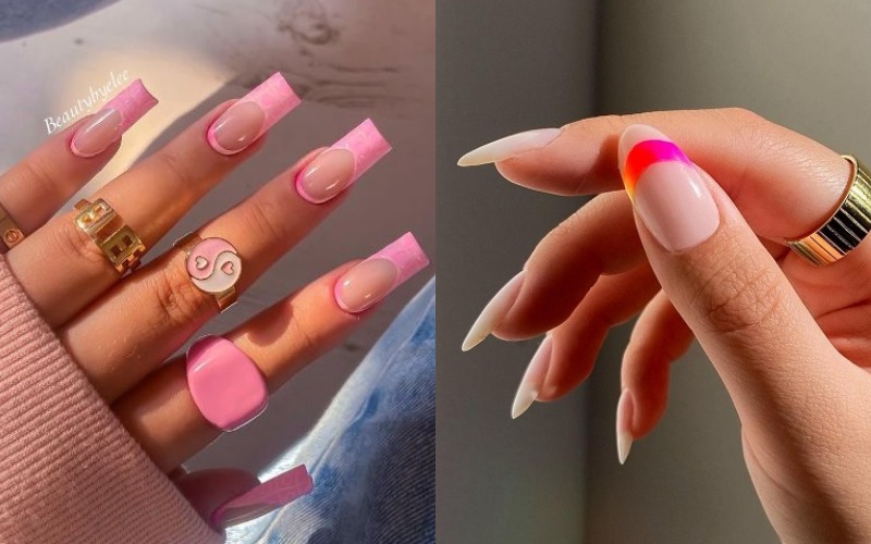 30 Newest Pink French Nail Designs for 2024 NAILSPIRATION