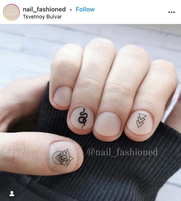 flower nail designs for men