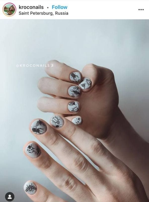 white nails for men