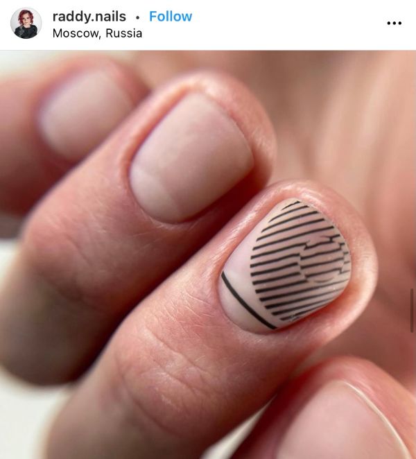 geometric nails men