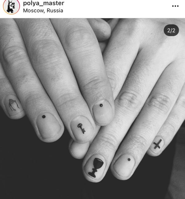 gothic men's nails