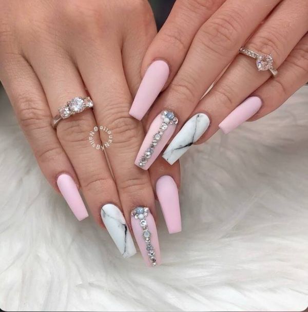 pink coffin nails
