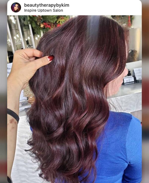 Grape-Cherry Cola Hair