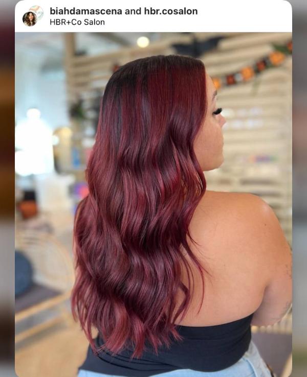 Mulled Wine Cherry Hair Color