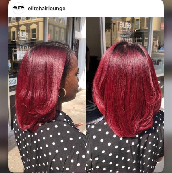 Cherry Hair Color for Black Women