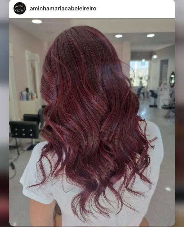 Ruby Wine Cherry Hair Color