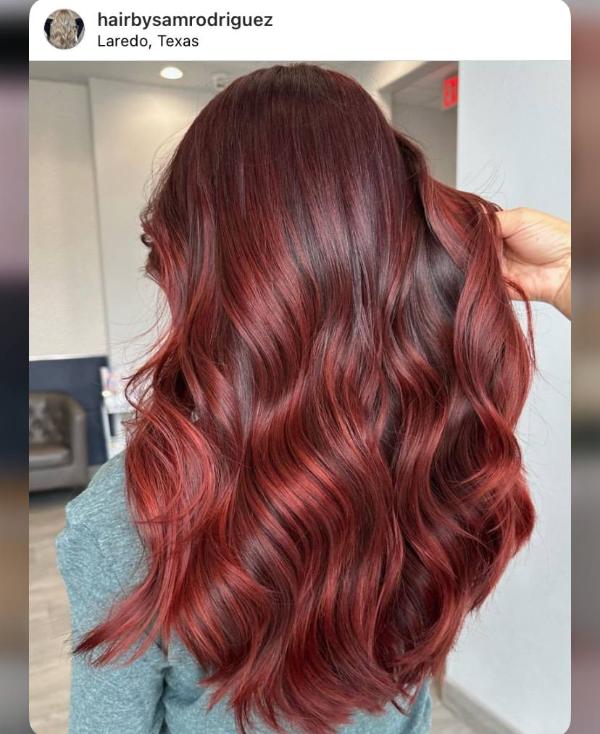 Chestnut-Cherry Red Hair
