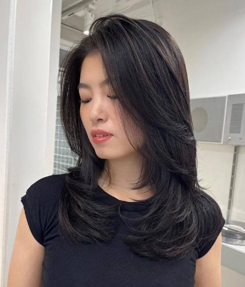 black-color-korean-japanese-chinese-haircut-with-curtain-bangs