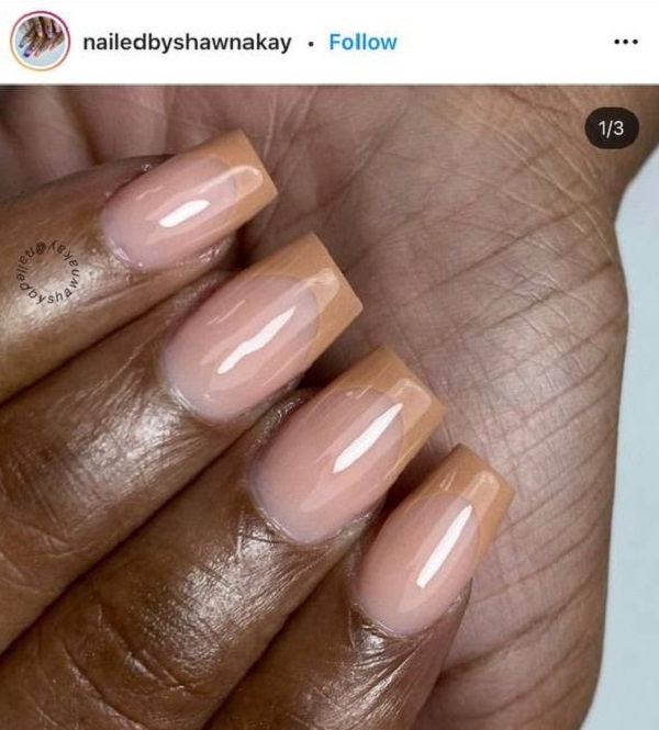 French nails for darker skin colors