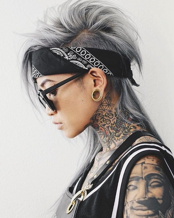 gray Mohawk alternative hair style