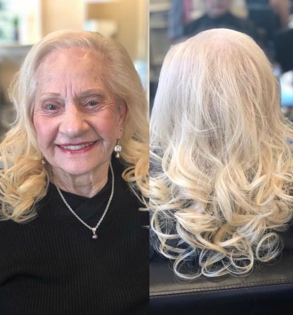 long curly over 70 hair