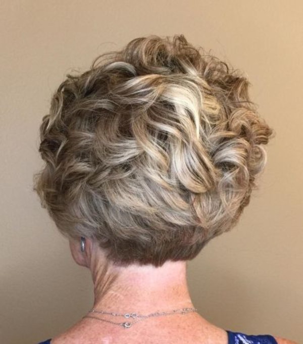 short curly haircuts older women