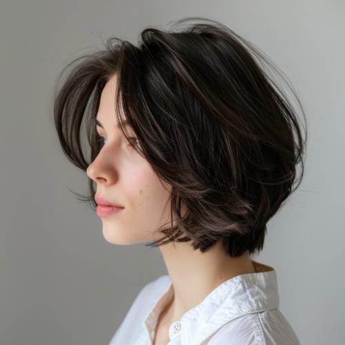 lesbian haircut layered bob