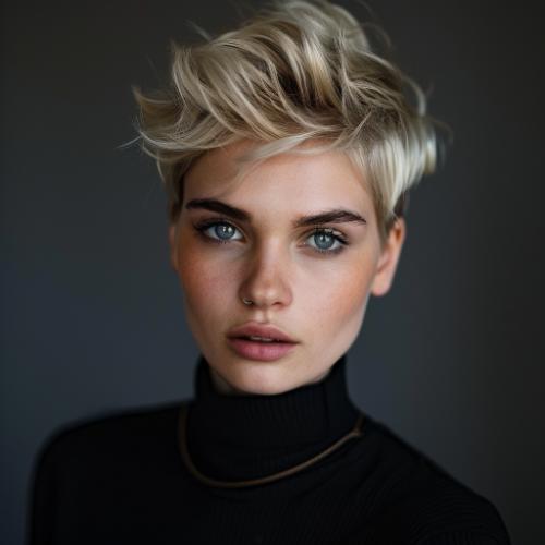 lesbian haircut boyish short pixie long top